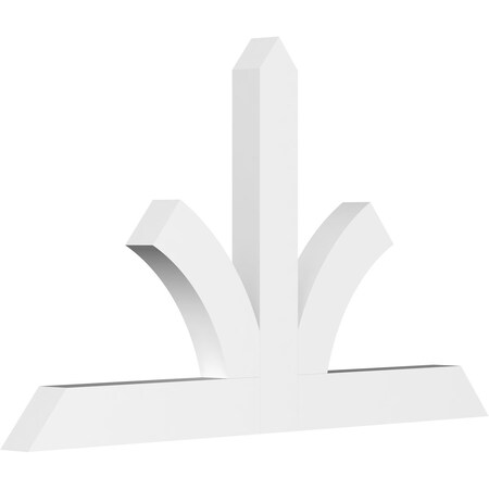 Ekena Millwork Richland Architectural Grade PVC Gable Bracket, 72"W x 42"H x 4"D x 6"F, 14/12 Pitch GBP072X42X0406RIC00